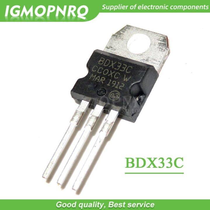 50PCS BDX33C BDX33 TO220 NPN  Transistor Darlington Transistor New Original Free Shipping