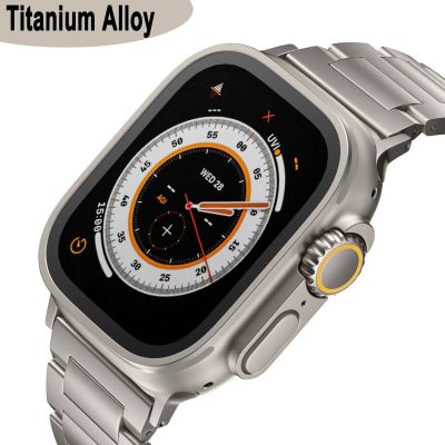 Titanium Alloy Strap For Apple watch Band 49mm 45mm41mm 44mm42mm  Stainless steel Bracelet For iWatch series 8 Ultra7 6 SE 5Band Straps