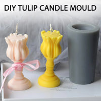 3d Tulip แม่พิมพ์เทียนไข,หัตถกรรมเทียนซิลิคอนแม่พิมพ์เทียนไขและ DIY สบู่ทำมือตกแต่งบ้าน Art