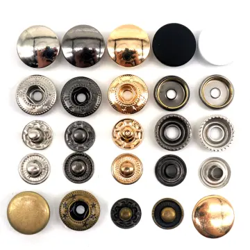 10Sets Metal brass Press Studs Sewing Button Snap Fasteners Craft Clothes  Bags