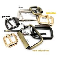 【CC】☋☬  5pc Metal Heavy Thickened Leather Shoe Web Dog Collar Chain Adjust Pin Buckle Clasp Rectangle 6 sizes