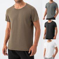 Mens Short Sleeve Running T Shirt Fitness Sport Training Jogging Shirts Quick Dry Breathable Sportswear Casual Sport Tops