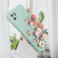 Case4you สำหรับ OPPO A16 OPPO A16K A16E การ์ตูนน่ารักลายขอบซิลิโคนป้องกันกล้องแบบเต็ม