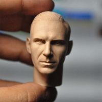 16 Scale WWII Soldier Ralph Lieutenant Unpainted Head สำหรับ12Body DIY