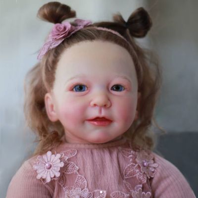 hot！【DT】❈❀  55cm Painted Lisa Reborn Kits Unfinished Lifelike Real Bebe Acessórios Para Peças De Bebê Em Boneca Renascidos