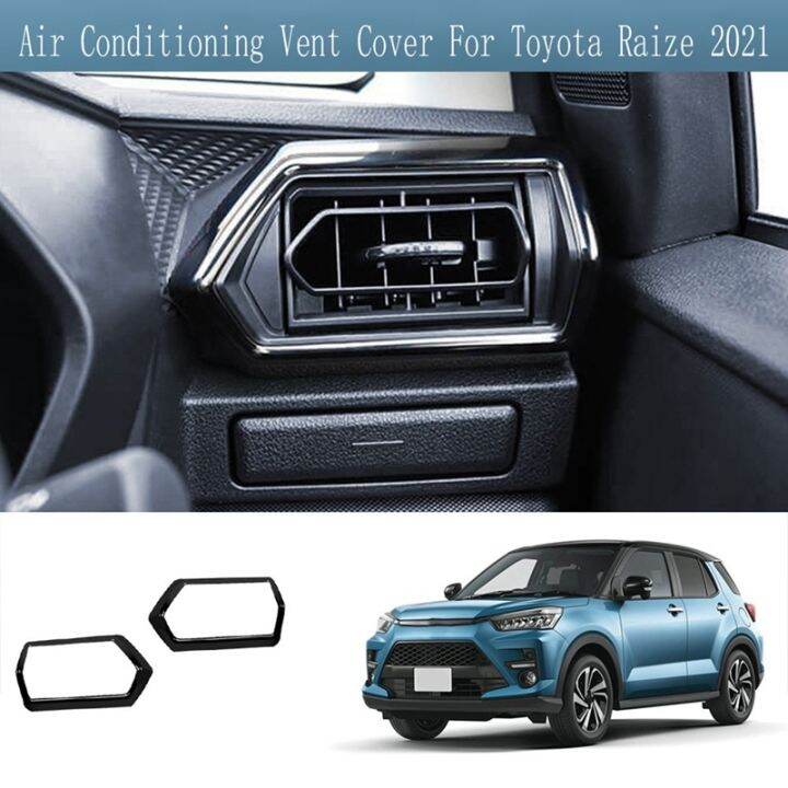 2pcs-air-conditioning-vent-cover-central-control-instrument-air-conditioning-decorative-cover-for-toyota-raize-2021