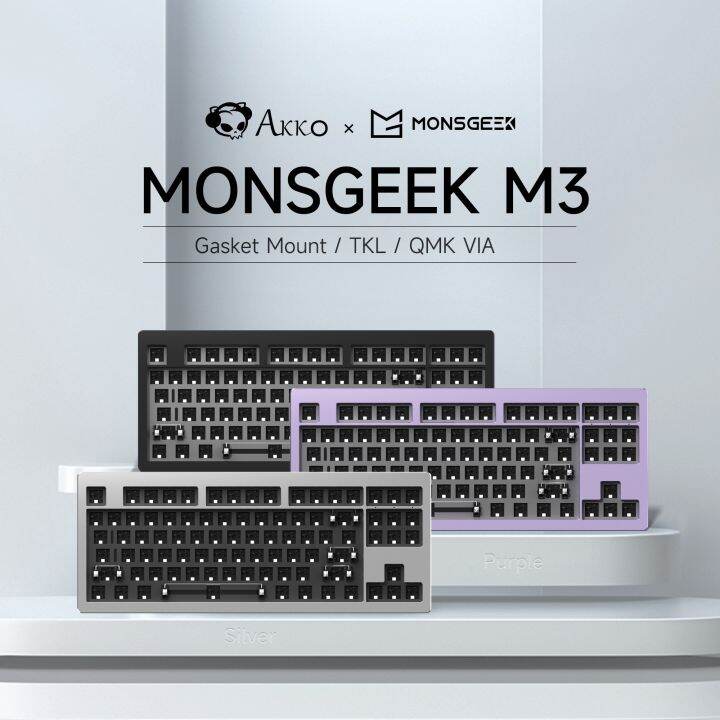 Akko MONSGEEK M3 DIY Kit TKL RGB Hotswap Southfacing Barebone Mechanical Aluminum Keyboard Kit