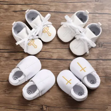 White baptism shoes sales for baby girl