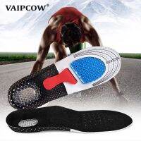 VAIPCOW Silicone Shoe Insoles Men Women Orthotic Arch Support Sport Shoe Pad Shock Absorption Soft Running Insert Cushion Shoes Accessories