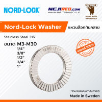 แหวนกันคลาย แหวนล็อคกันคลาย (Nord Lock washer stainless steel 316) ของแท้ 100%