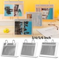 【CW】3456 inch Desktop Photo Album for Polaroid Acrylic Photo Frame Stand Card Frame Binder idol Postcard Collect Photocard Holder