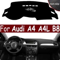 2 Layers Car Dashboard Cover Dash Mat Carpet Cape For Audi A4 A4L B8 2009 - 2016 LHD RHD Auto Dashmat Sunshade Anti-dirty 2015