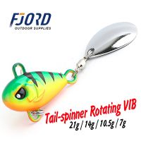 hot！【DT】 FJORD Tail Spinning 7g 10.5g 14g 21g Rotating Metal Jig VIB Vibration Bait Spinner New Fishing Tackle Sinking