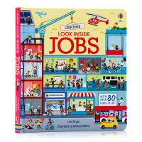 Usborne look inside jobs English original book work cognition picture book childrens Science Encyclopedia three-dimensional flip book hardcover paperboard book