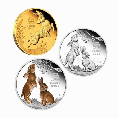 New 2023 Year Of The Rabbit Australia Animal Commemorative Coins Silver Colorful Elizabeth II Souvenirs New Year Gifts