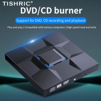 USB Titric เอ็กซ์เทอนอลดีวีดีไดร์ฟ3.0 Type-C เครื่องเล่นซีดี CD DVD RW ไดรฟ์ออปติคัล DVD Burner DVD DVD สำหรับแล็ปท็อปและโน้ตบุ๊ค