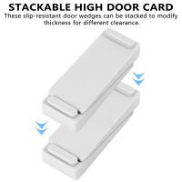 【LZ】 6 PCS Door Wedge Rubber Door Stopper Heavy Duty Slip-Resistant And Stackable Door Holders Adjustable Height And Strong Grip O