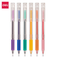 [ลดสูงสุด] Deli ปากกาเจล 0.5 มม. 6 สี ปากกา ปากกาลูกลื่น ปากกาหลายสี อุปกรณ์การเรียน เครื่องใช้สำนักงาน Gel Pen