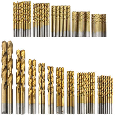 99Pcs 1.5mm - 10mm Titanium Coated Drill Bits HSS High Speed Steel Drill Bits Set Tool High Quality Power Tools