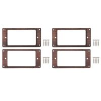 4Pcs Electric Guitars Wooden Humbucker Guitar Pickup Frame Pickup Mounting Ring