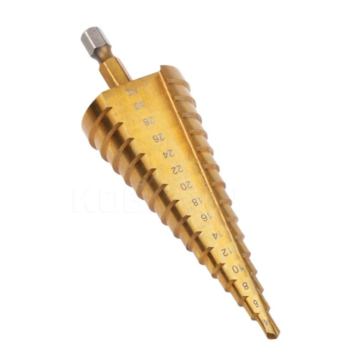 4-32-mm-hss-titanium-coated-step-drill-bit-drilling-power-tools-for-metal-high-speed-steel-wood-hole-cutter-step-cone-drill