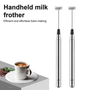 Durable Stainless Steel Whiskey Mini Drink Mixer Handheld Electric Foam  Maker With Stand (battery Not Included), Suitable For Coffee, Latte,  Cappuccino, Hot Chocolate, Egg, White