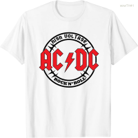 2023 NEW Acdc New T-shirt 100% Cotton Cartoon Front Printed Text T-shirt Size：s-5xl