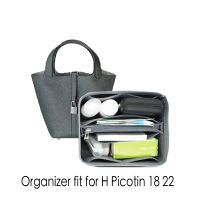 【CC】 H Picotin 22 Felt Purse Organizer Insert With Tote Makeup Handbags Inner Storage