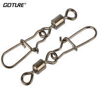 Goture 200 ชิ้น/ล็อต MS + ZQ Rolling Fishing Swivel With Nice Snap ขนาด 8, 6, 4, 2 Pin Hook Lure Terminal ปลาคาร์พ Fishing Tackle-SLPPP STORE