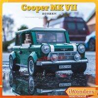 DIY MINI Cooper MK VII รถบล็อกอาคารชุดเครื่องประดับเด็กผู้ใหญ่ปริศนาประกอบของเล่นของขวัญ