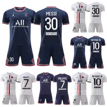 PSG Messi #30 Away Jersey Kit 2021/22 Kids(Jersey+Shorts)