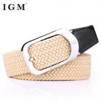 Upingi-IGM Elastic Stretch Leather Golf Jean Belts Menc474or