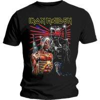 Hot sale Iron Maiden band graphic Mens 100% Cotton Round Neck Short Sleeve T-Shirt  Adult clothes