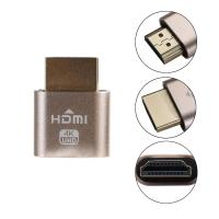 OKDEALS มินิล็อคหน้าจอแผ่น VGA HDMI DDC EDID ปลั๊กหลอกหน้าจอจำลองการแสดงผลเสมือน