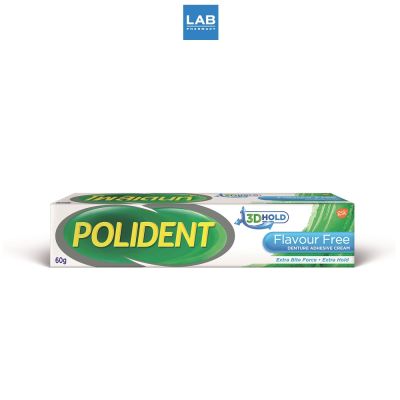 Polident Flavour Free cream 60g. - โพลิเดนท์ครีมติดฟันปลอมสูตรปราศจากกลิ่น