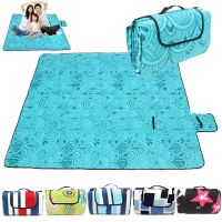 Portable Waterproof Folding Beach Picnic Mat Outdoor Printed Moisture-proof Camping Sleeping Mat Travel Beach Pad 2*2m 2*1.5m Sleeping Pads