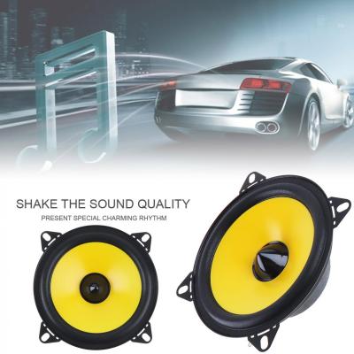 2pcs 60W 4 inch 2-Way Full Range Frequency Car Audio Stereo Speaker Car Speaker Automobile Loudspeaker