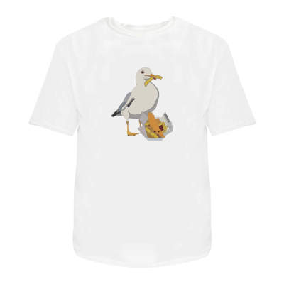 Cheeky Seagull Mens Womens Cotton Tshirts Ta034659