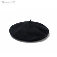 ✑ Hat Painter Cap Knitted Pumpkin Beret Female Boina Color