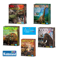 4M DINOSAUR-DIG A TRICERATOPS SKELETON ชุดของเล่นสำหรับเสริมสร้างทักษะและเรียนรู้ 4M