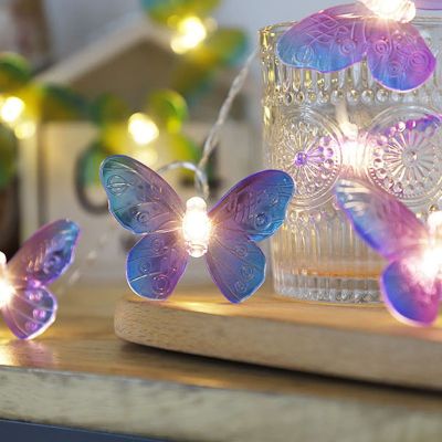 Led Fairy Butterfly Light String Christmas Garland Lamp Chain Living Room Wedding New Year Party Home Garden Decoration Outdoor