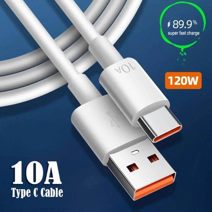 hot-ruxmmmlhj-566-สาย-usb-10a-ชนิด-c-120w-สายชาร์จเร็วสุดสำหรับ-huawei-p50-p40-mate-40สายข้อมูลสำหรับ-xiaomi-12-pro-oneplus-10-pro-redmi