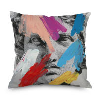 Classical Figure Sculpture Printed Pillowcase Abstract Oil Paint Cushion Decorative Pillow Home Decor Sofa Throw Pillow 45*45cm