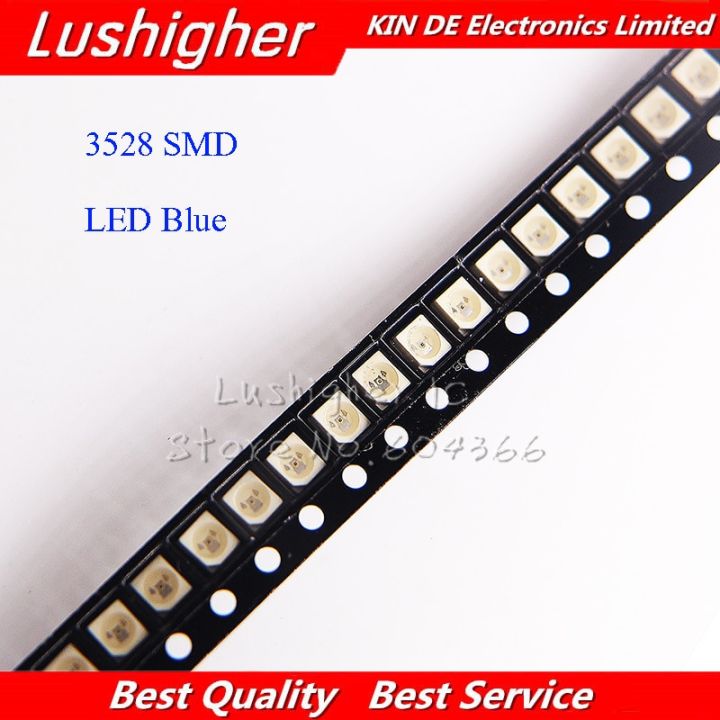 100pcs Blue 3528 1210 SMD LED Diodes Light WATTY Electronics