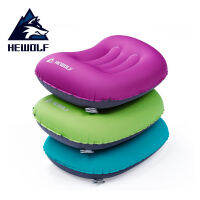 Hewolf Ergonomics Travel Rest Pillow Inflatable 43*32.5*13cm Folding Portable Air Pillow Outdoor Camping Hiking Rest Head Mat