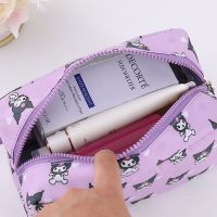 Sanrios Kuromi Bad Badtz Maru Storage Bag Anime Cartoon Portable Cute Oxford Zipper Portable Travel Makeup Toiletry Bag