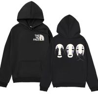 Japanese Anime Spirit Away Totoro Hoodie Studio Ghibli No Face Man Sweatshirts Miyazaki Hayao Manga Hoodies Men Pullover Size XS-4XL