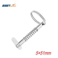 [COD] Cross-border spot 5x51mm stainless steel tongue pin stop quick safety loading unloading