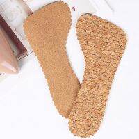 [HOT EXQQUZIOWGWD 116] 1คู่หนัง /Natural Cork Half Pad Feet ส้นสูง Insoles ดูดซับเหงื่อ Pad Anti Slip Cushion นวดแทรก Foot Care Tool