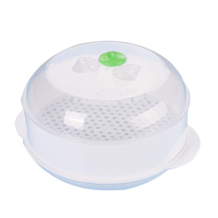 double-plastic-steamer-microwave-oven-round-steamer